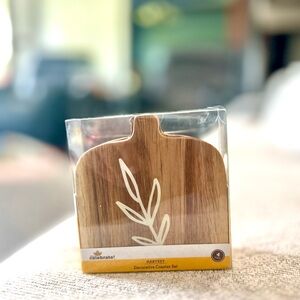 New Açaí Wood Fall Pumpkin Coaters in Package